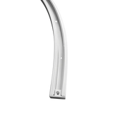 LR43848 white 2-foot curved H-type single circuit 3-wire surface mount track