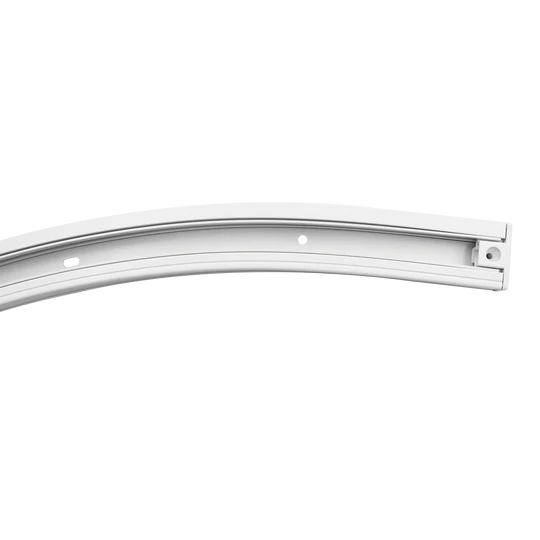 LR43848 white 2-foot curved H-type single circuit 3-wire surface mount track