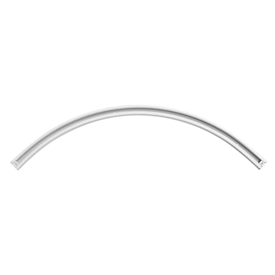 LR43848 white 2-foot curved H-type single circuit 3-wire surface mount track
