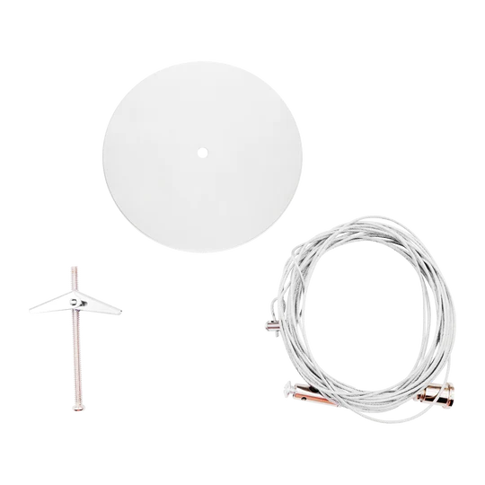 LR43849 white H-Track 20-foot suspension kit for single-circuit 3-wire tracks