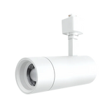 LR43872/73 2.5-inch zoomable H-Track LED head, 5 CCT selectable (2700K–5000K), 1050 lumens, 20°–50° beam, Black or White finish, TRIAC dimmable.