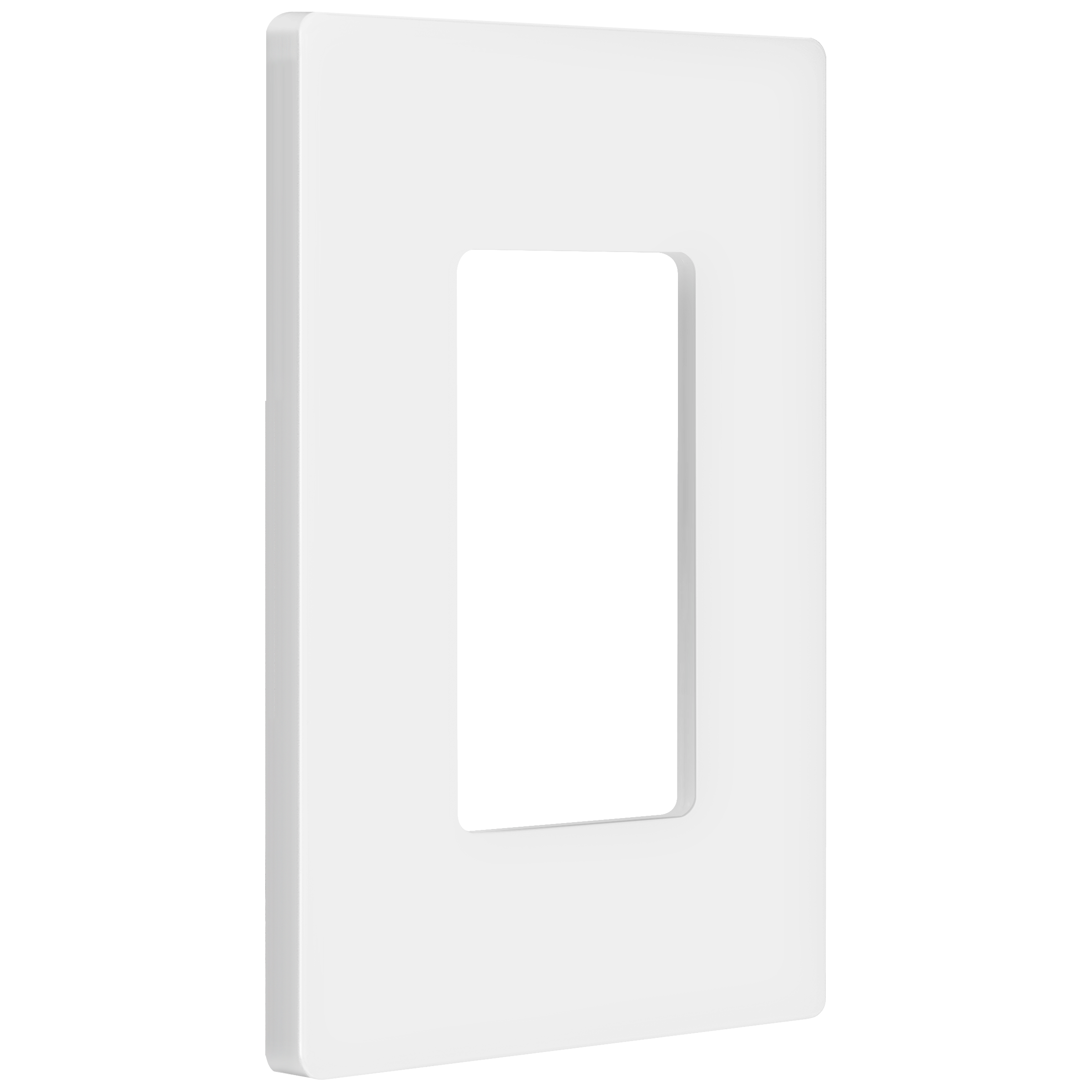 snap in screwless wall plate for outlet clean modern design thermoplastic