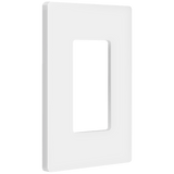 snap in screwless wall plate for outlet clean modern design thermoplastic