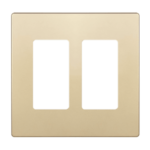 Enerlites SI8832 screwless two-gang decorator wall plate white finish - Available at Electrical Marketplace