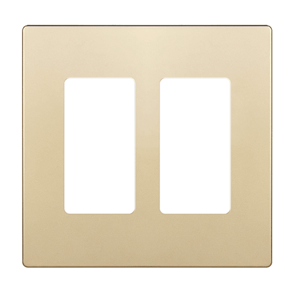 2-Gang Decorator Wall Plate | Elite Series | Snap In Screwless