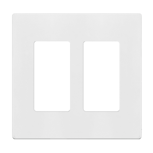 2-Gang Decorator Wall Plate | Snap In Screwless