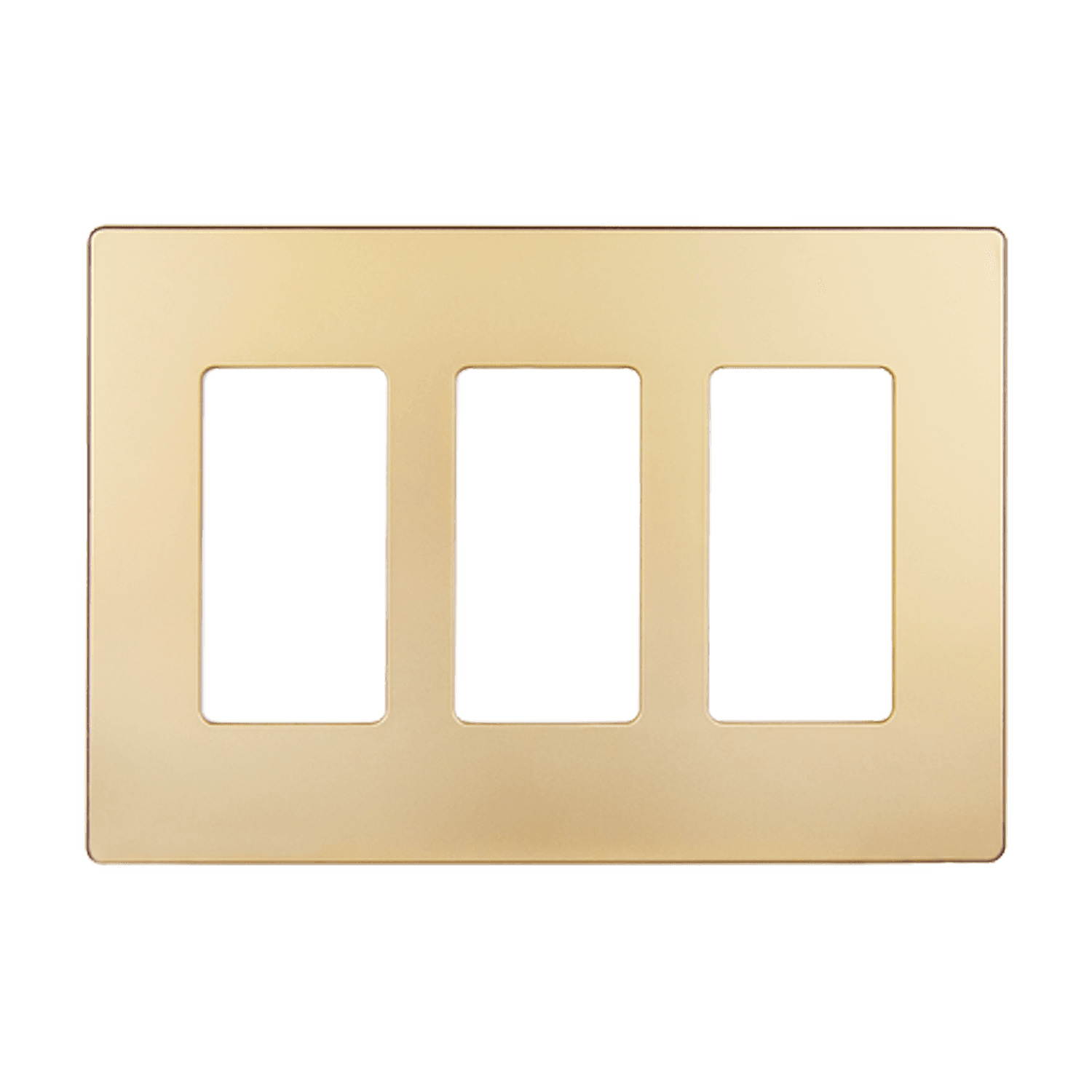 3-Gang Decorator Wall Plate | Snap In Screwless | Standard Size | Enerlites SI8833