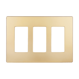 Enerlites SI8833 screwless three-gang decorator wall plate, white - Available at Electrical Marketplace