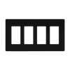 Enerlites SI8834 Screwless 4-Gang Wall Plate – Front View