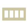 Enerlites SI8834 Screwless 4-Gang Wall Plate – Front View