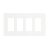 Enerlites SI8834 Screwless 4-Gang Wall Plate – Front View