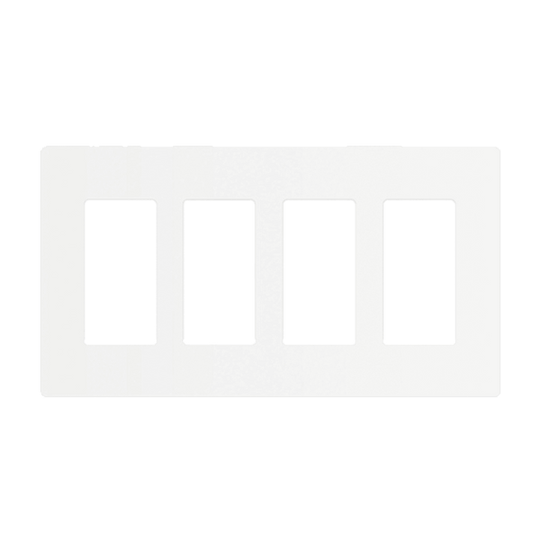 4-Gang Decorator Wall Plate | Snap In Screwless