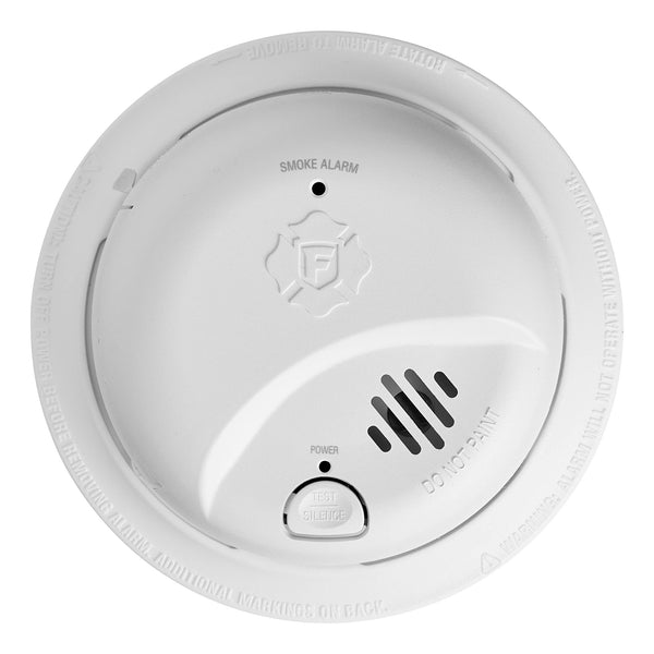 Interconnectable Ion Smoke Alarm with Battery Backup