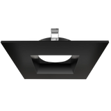 Astrofit 4 inch black square recessed trim for interchangeable retrofit modules