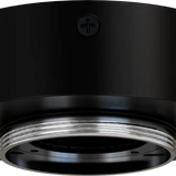 Jupiter 3" surface mount canopy in black, sleek round ceiling base