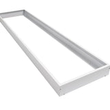 SkyLine 1x4 LED panel surface mount frame installed on drywall ceiling
