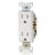 15 Amp Duplex Decorator Receptacle | Tamper-Resistant | 125V | Self-Grounding