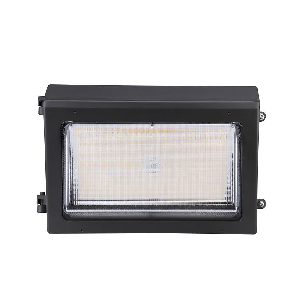 Tunable power LED wall pack 40W to 80W commercial fixture