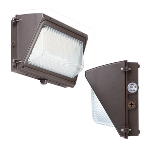 WPTSR traditional LED wall pack with selectable color temperature and lumen output - Available at Electrical Marketplace