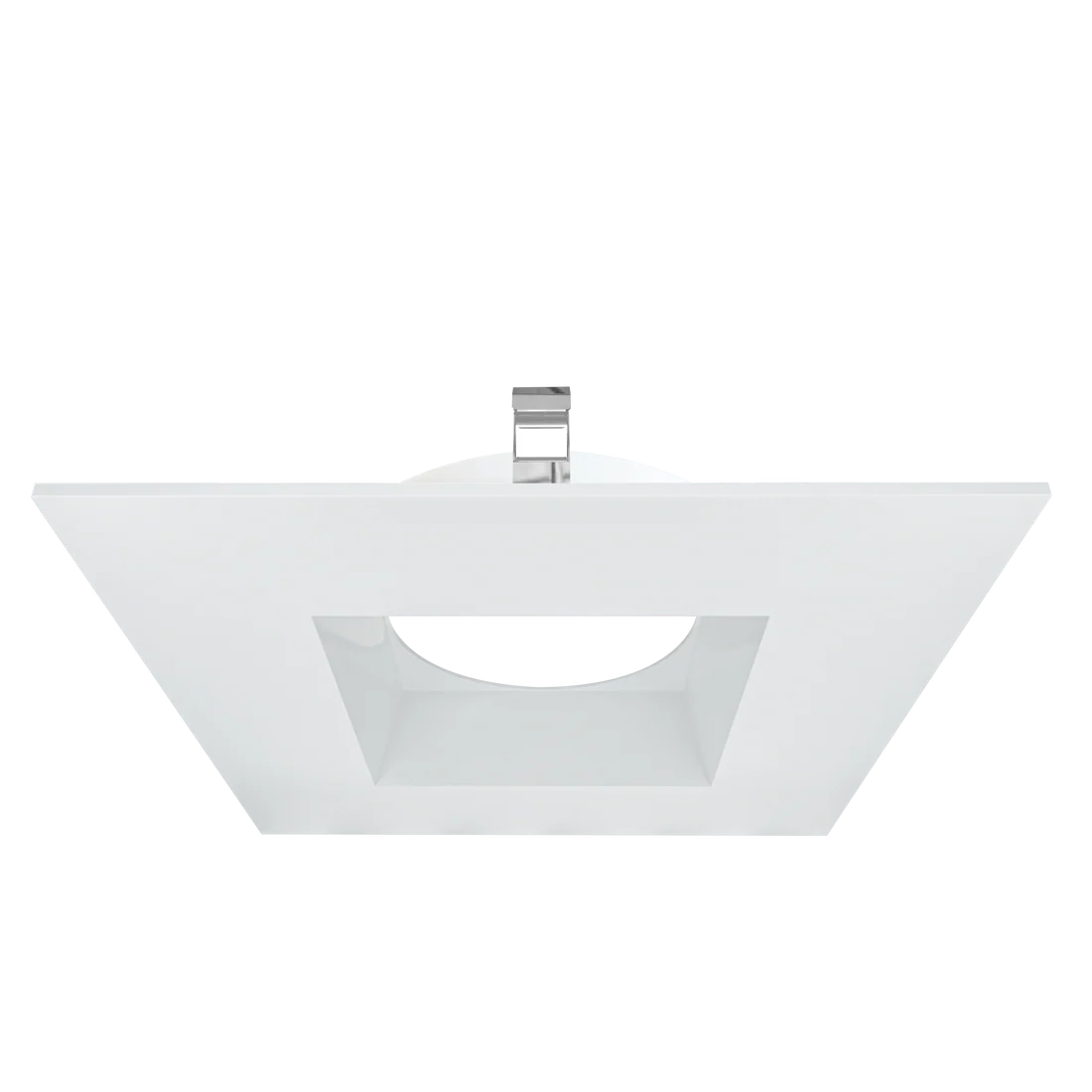 Astrofit 4 inch white square recessed trim for interchangeable retrofit modules