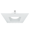 Astrofit 4 inch white square recessed trim for interchangeable retrofit modules