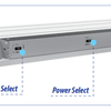 Commercial 2x2 LED panel light 4400 lumens selectable wattage