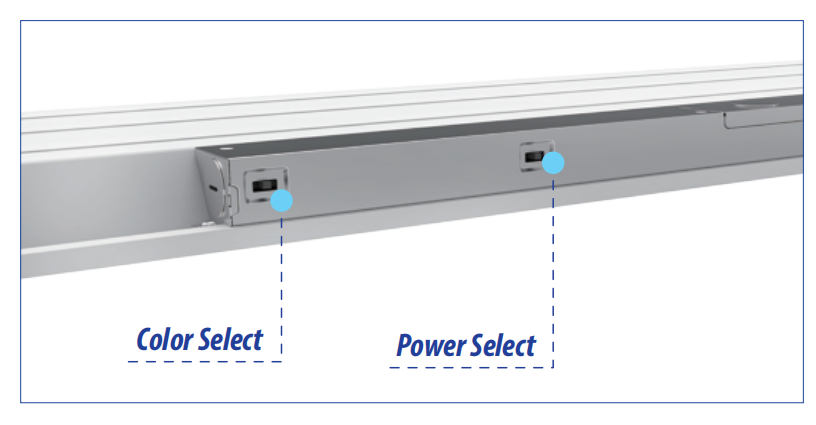 Commercial 2x4 LED panel light 5500 lumens selectable wattage