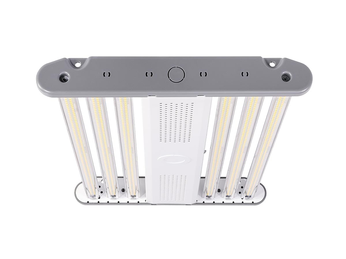 Field-adjustable-rotating-LED-wing-modules-with-locking-stops-on-high-bay-light
