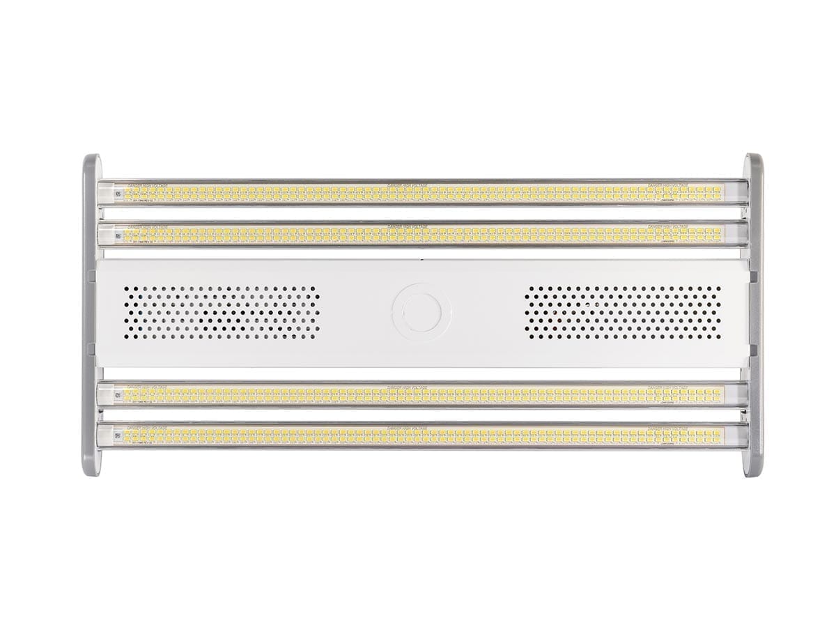 Industrial-high-ceiling-warehouse-lighting-with-aisle-polycarbonate-lens