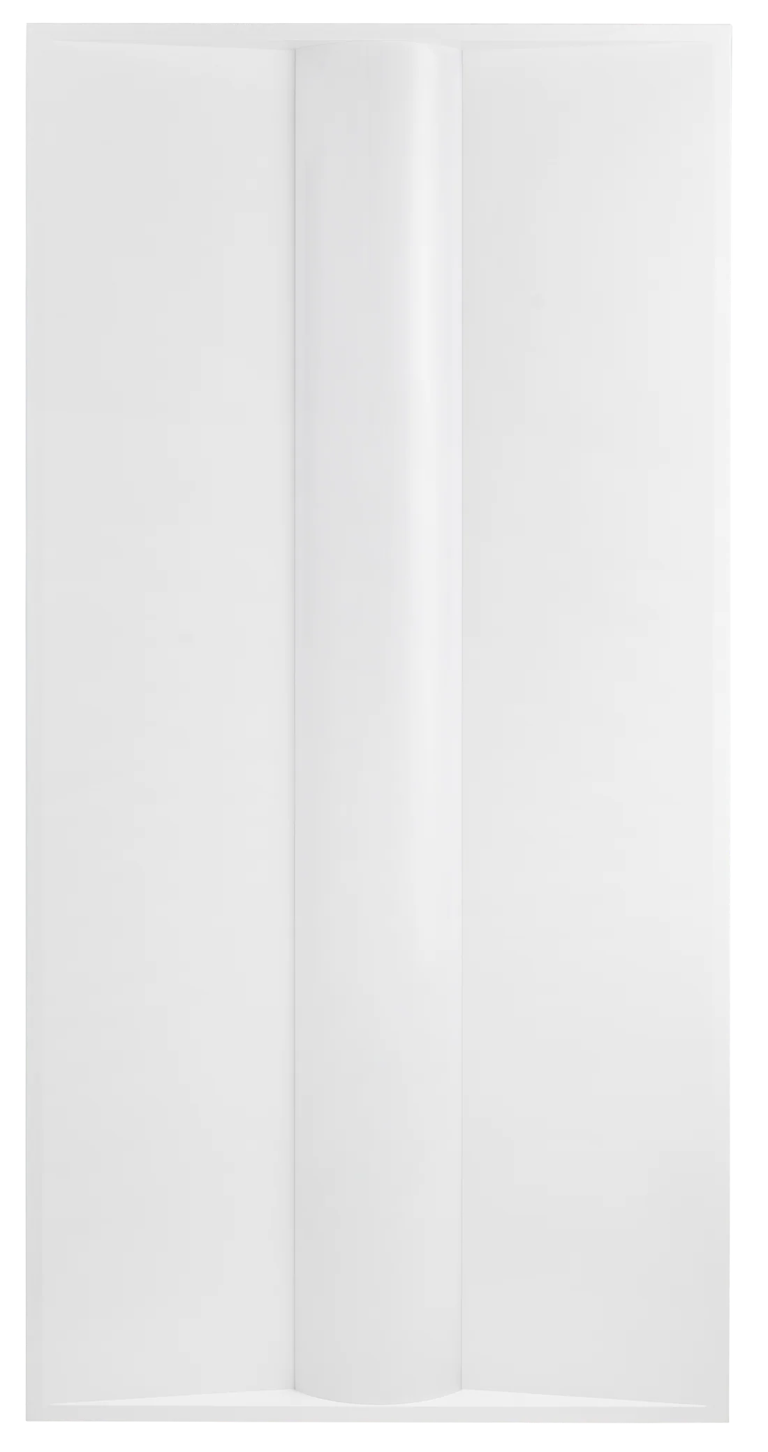 Neptune 2x4 center basket LED troffer with frosted diffuser for commercial lighting