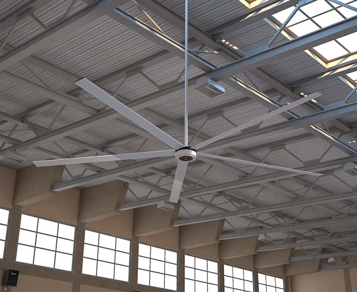 14ft M650 HVLS fan for warehouses, gyms, and commercial spaces, low-power consumption