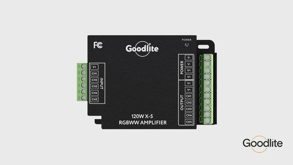 12v-24v-dc-5-x-120w-led-tape-light-power-repeater
