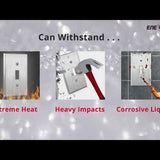 Enerlites 7711M mid-size toggle switch wall plate made of 430 stainless steel durable corrosion resistant design