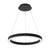 SRC Round Linear LED Chandelier with Up/Down Lighting – Multi-Watt, Multi-CCT, Sandy Black or White Finish