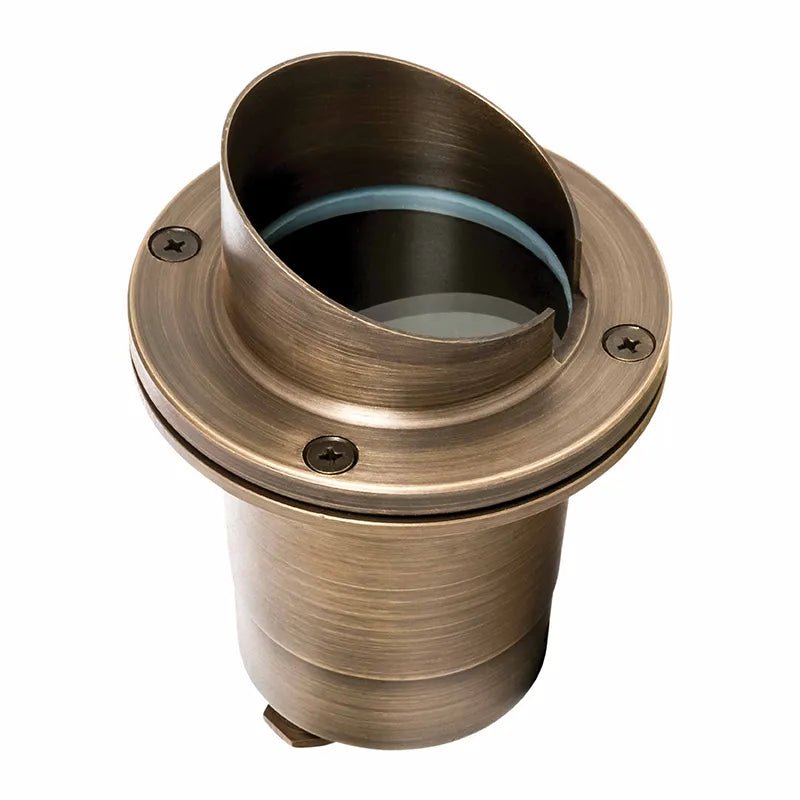 3-7/8 Inch LED Well Light 5W 3000K | Diecast Aluminum & Solid Brass Antique | LandScape Series