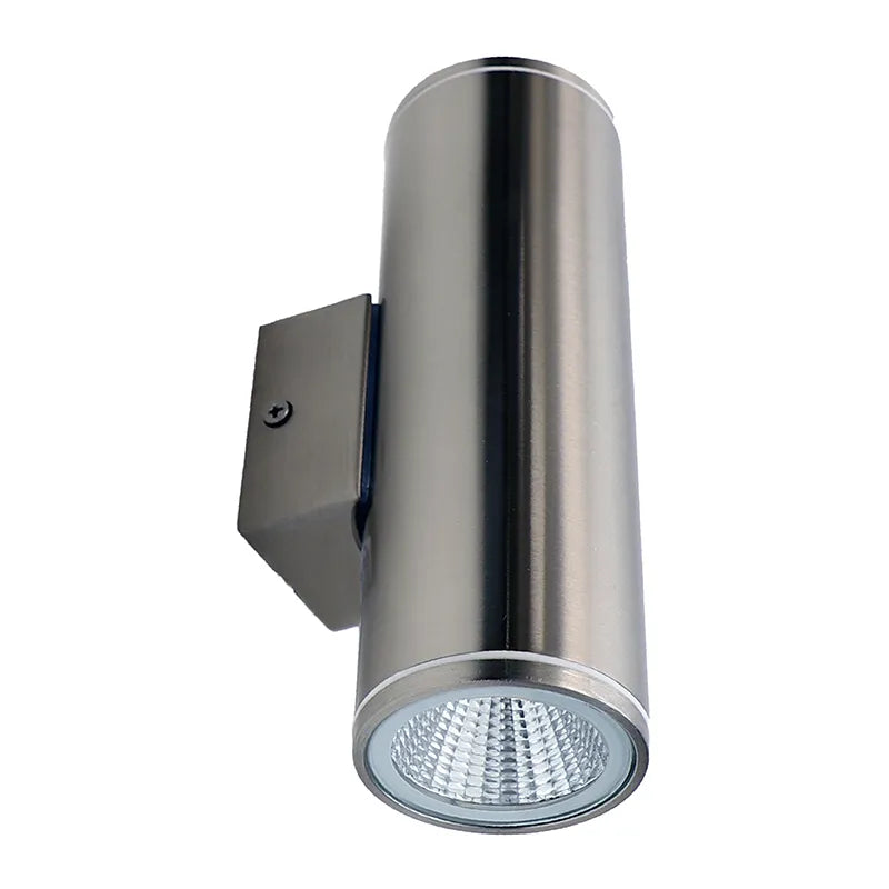 2 Inch 2x5W LED Wall Cylinder Aluminum & Glass 12V | Selectable CCT | LandScape Series
