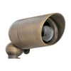 5W LED directional landscape light with solid brass 5-inch housing, antique bronze finish, convex lens, MR16 bulb, IP67 waterproof rating for outdoor use