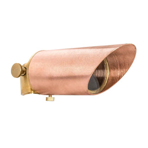 5W LED directional landscape light with cast solid copper housing and convex glass lens