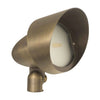 8W LED COB directional landscape light with solid brass antique bronze housing and frosted lens