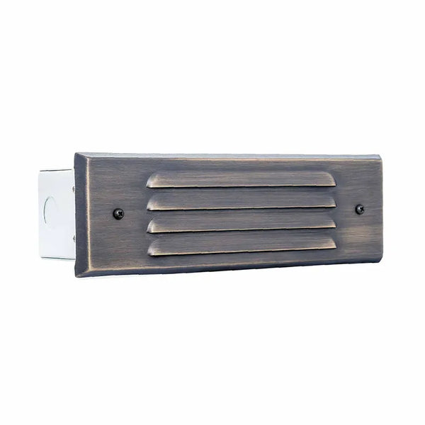 9-3/8 Inch LED Step Light 12V 3000K Solid Brass | LandScape Series