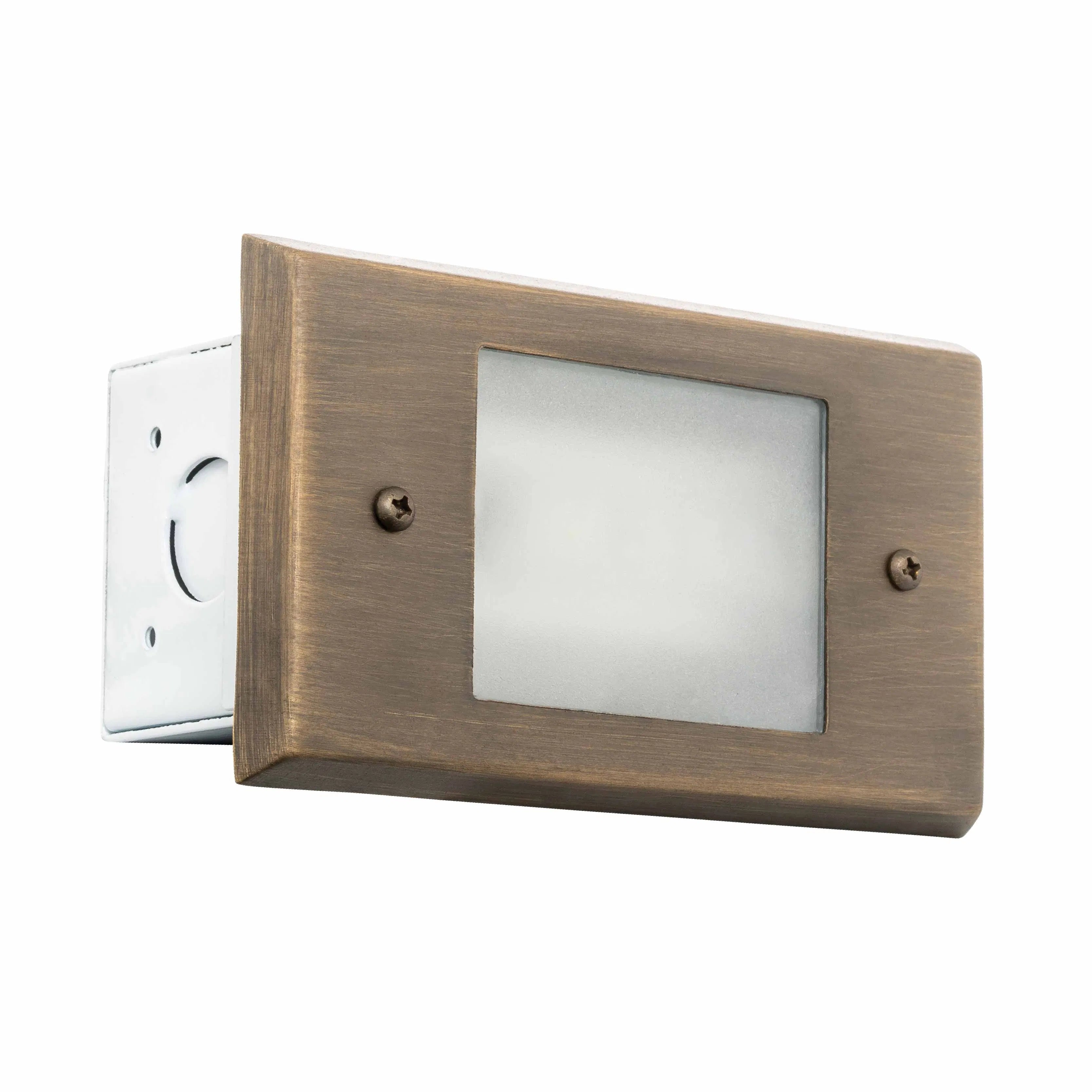 5-5/8 Inch LED Strip Light 3W 12V 3000K Solid Brass Front Glass | LandScape Series