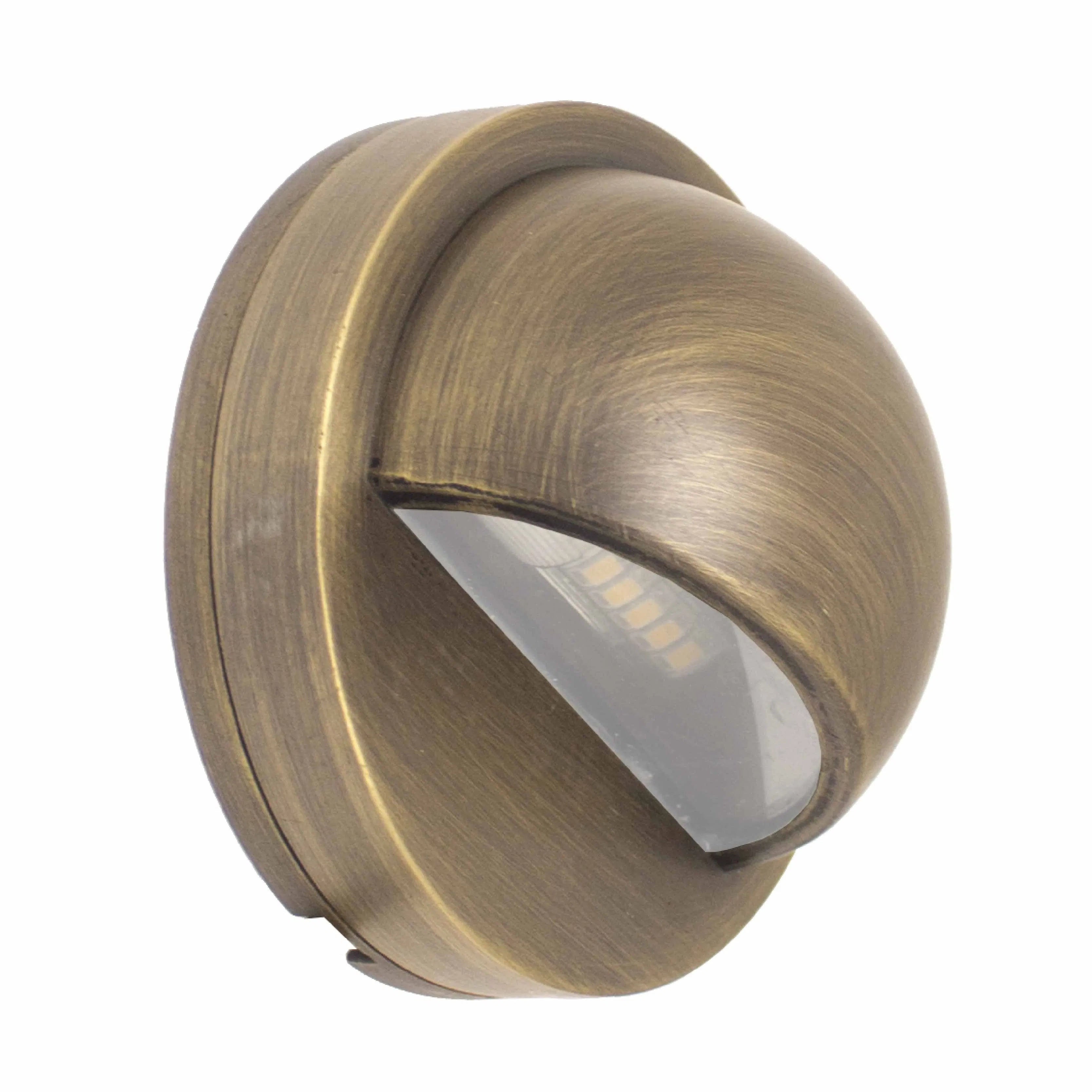 3 Inch LED Step Light 3W 12V 3000K Solid Brass | LandScape Series