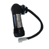Photocell with plug-in connector for dusk-to-dawn landscape lighting