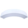 Quarter Circle 10W–25W LED Pendant Light with Multi-CCT Switch and Matte White Finish – Surface or Suspended Mount
