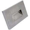 3.5W LED step light, 120V AC, selectable CCT (3000K, 4000K, 5000K) and RGB, 100/50 lumens, integrated SMD LED, polycarbonate housing, frosted glass lens, white, oil-rubbed bronze, or brushed nickel finish, 120° beam angle, IP65 rated for wet locations