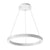 SRC Round Linear LED Chandelier with Up/Down Lighting – Multi-Watt, Multi-CCT, Sandy Black or White Finish