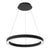 SRC Round Linear LED Chandelier with Up/Down Lighting – Multi-Watt, Multi-CCT, Sandy Black or White Finish