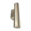 2x3W LED Wall Cylinder Light, 12V, Die-Cast Aluminum & Glass, Brushed Nickel or Oil-Rubbed Bronze Finish, Selectable CCT (3000K/4000K/5000K), Wet Location Rated, Modern Outdoor Accent Lighting