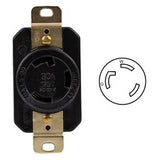 ENERLITES 66440 industrial grade 30A NEMA L5-30R locking receptacle