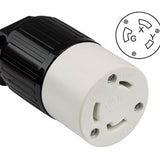 ENERLITES 66462 industrial grade 30 amp L6-30C locking cord connector for secure twist-lock power connections